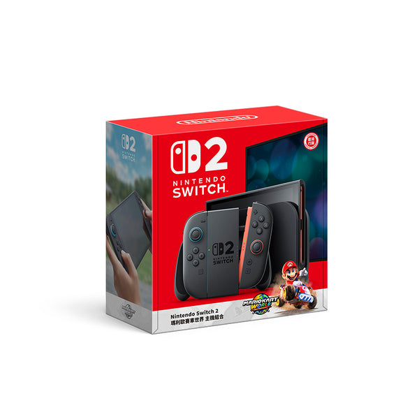 NINTENDO Switch 2 瑪利歐賽車世界 + Joy-Con 2 (左)/(右) 淺藍/淺紅捆綁包